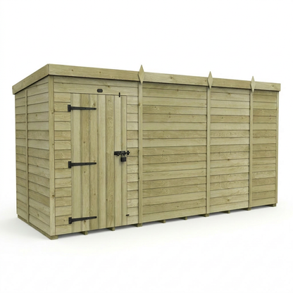 13 x 5 Pent Shed (Single Door, No Windows) - view 6