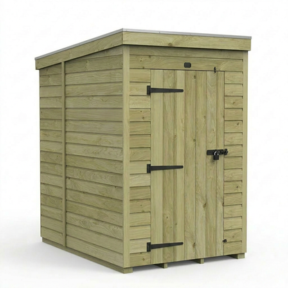 4 x 6 Pent Shed (Single Door, No Windows) - view 6