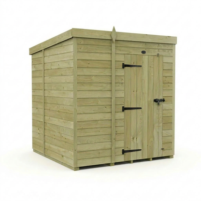 7 x 6 Pent Shed (Single Door, No Windows) - view 6