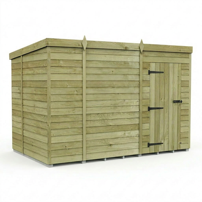 10 x 6 Pent Shed (Single Door, No Windows) - view 6