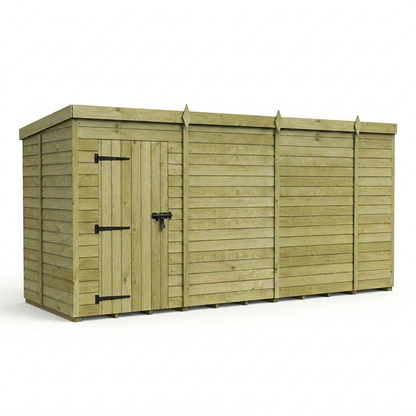14 x 5 Pent Shed (Single Door, No Windows) - view 5