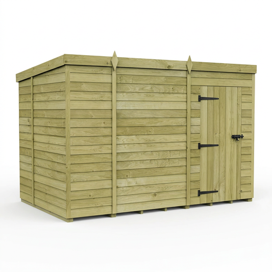 11 x 6 Pent Shed (Single Door, No Windows) - Pent Shed