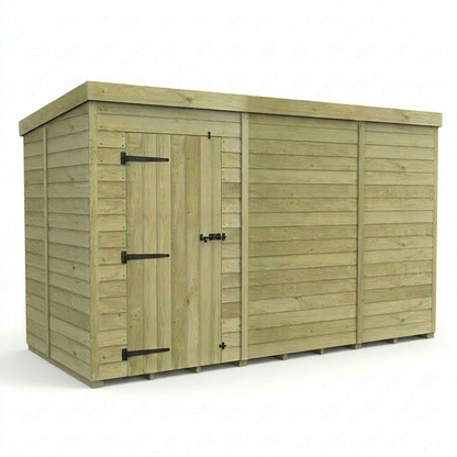 11 x 5 Pent Shed (Single Door, No Windows) - view 5