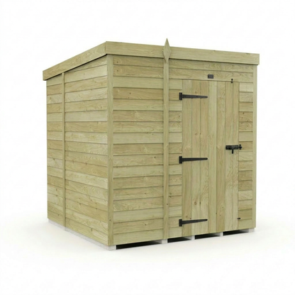 6 x 7 Pent Shed (Single Door, No Windows) - view 5