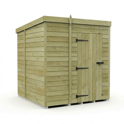 7 x 7 Pent Shed (Single Door, No Windows) - view 5