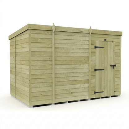 9 x 7 Pent Shed (Single Door, No Windows) - view 2