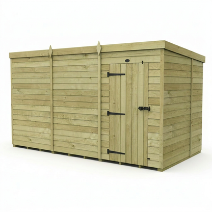 12 x 7 Pent Shed (Single Door, No Windows) - Pent Shed
