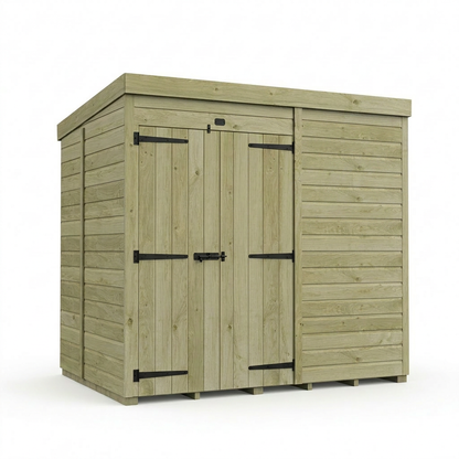 7 x 5 Pent Shed (Double Door, No Windows) - view 2