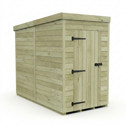 4 x 8 Pent Shed (Single Door, No Windows) - view 2