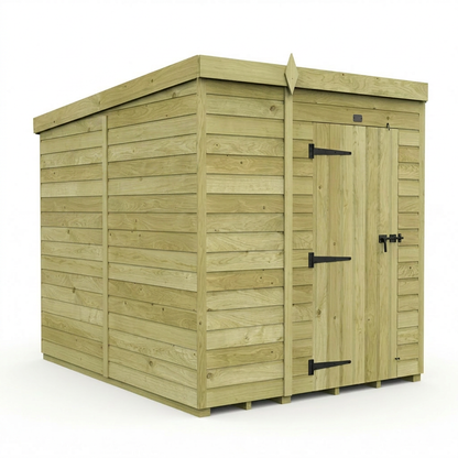 5 x 8 Pent Shed (Single Door, No Windows) - view 3
