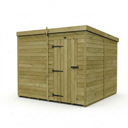 8 x 8 Pent Shed (Single Door, No Windows) - Pent Shed