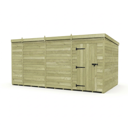 13 x 8 Pent Shed (Single Door, No Windows) - Pent Shed