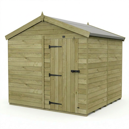 8 x 8 Apex Shed (Single Door, No Windows) - view 3