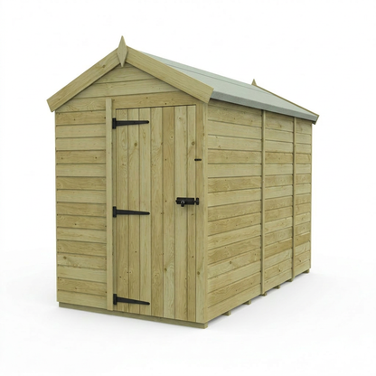 5 x 9 Apex Shed (Single Door, No Windows) - view 4