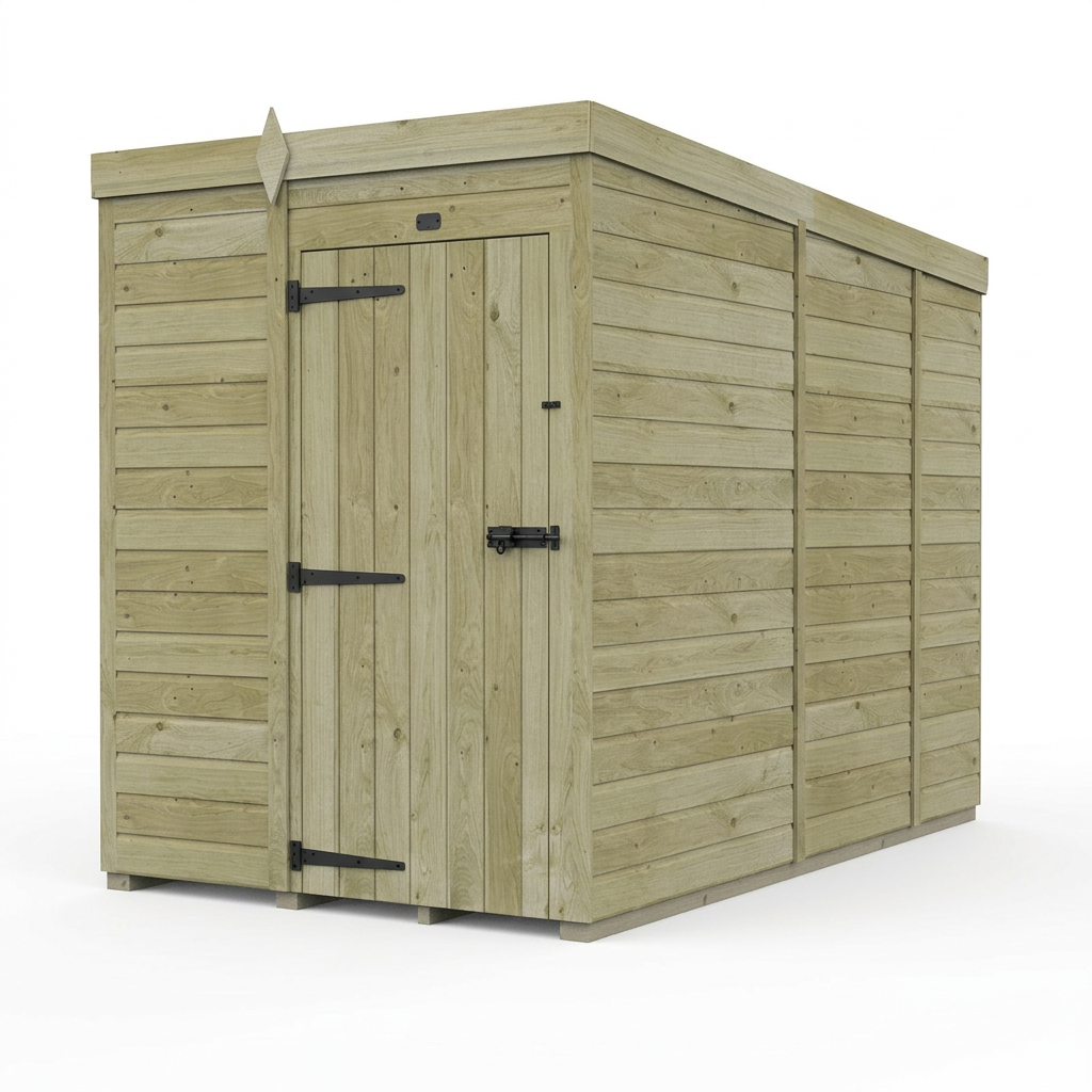 5 x 9 Pent Shed (Single Door, No Windows) - Pent Shed