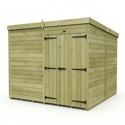 7 x 7 Pent Shed (Double Door, No Windows) - view 5