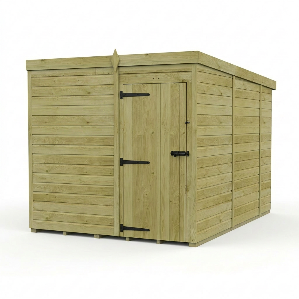 7 x 10 Pent Shed (Single Door, No Windows) - view 5