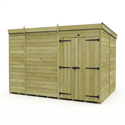 10 x 7 Pent Shed (Double Door, No Windows) - view 6