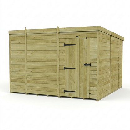 10 x 10 Pent Shed (Single Door, No Windows) - view 5