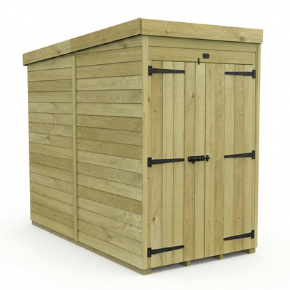 4 x 8 Pent Shed (Double Door, No Windows) - view 6