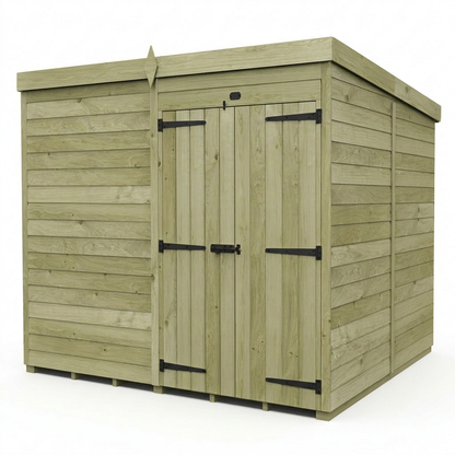 7 x 8 Pent Shed (Double Door, No Windows) - view 6