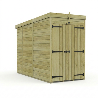 4 x 9 Pent Shed (Double Door, No Windows) - view 5