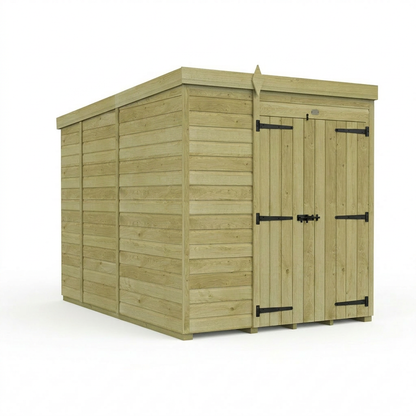 6 x 9 Pent Shed (Double Door, No Windows) - view 4