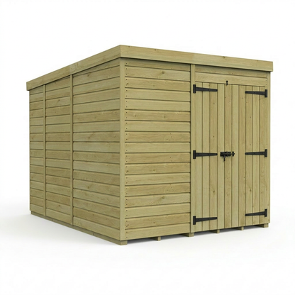 7 x 9 Pent Shed (Double Door, No Windows) - view 5