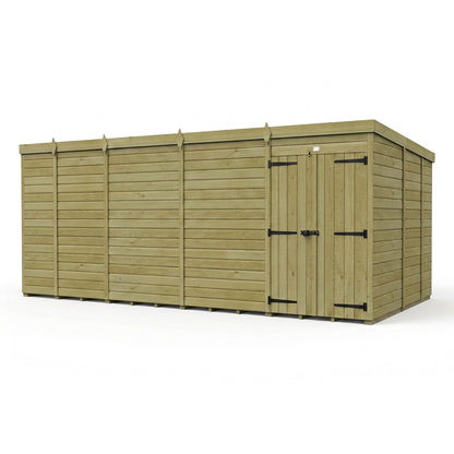 17 x 9 Pent Shed (Double Door, No Windows) - view 5