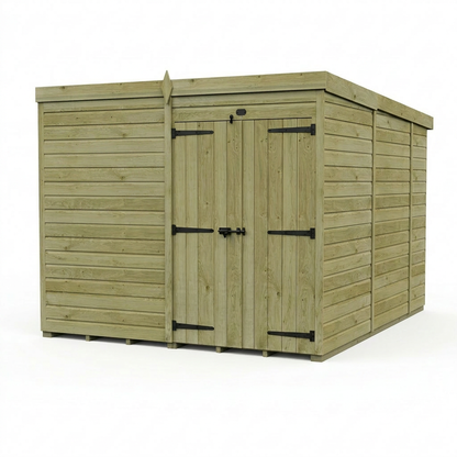 8 x 10 Pent Shed (Double Door, No Windows) - view 5