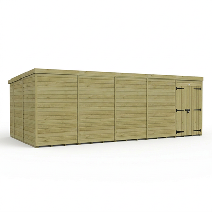 20 x 10 Pent Shed (Double Door, No Windows) - view 5