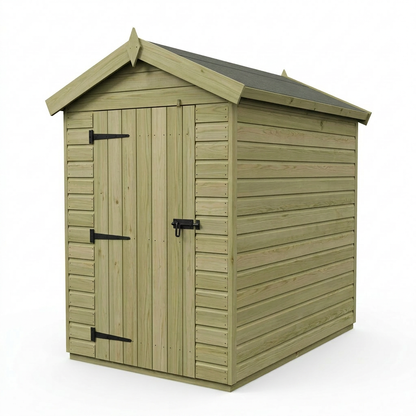 4 x 6 Apex Shed (Double Door, No Windows) - view 5