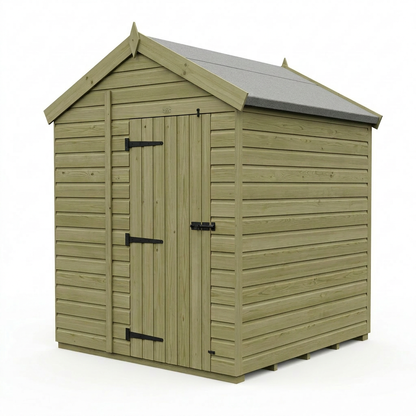 6 x 4 Apex Shed (Double Door, No Windows) - view 6