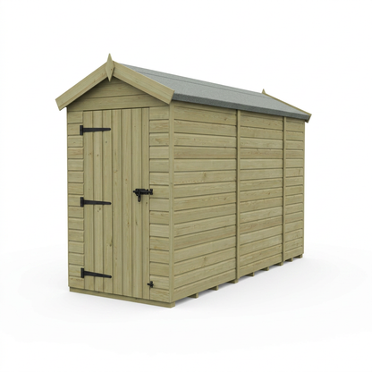 4 x 10 Apex Shed (Double Door, No Windows) - view 3