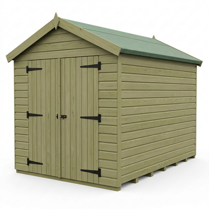 6 x 10 Apex Shed (Double Door, No Windows) - view 3