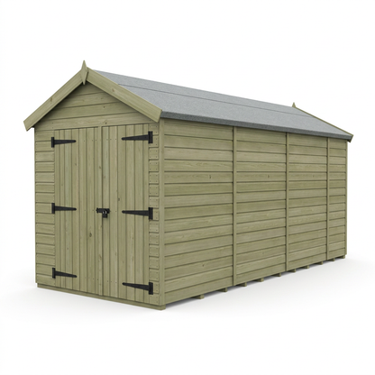 7 x 13 Apex Shed (Double Door, No Windows) - view 4