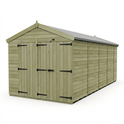 8 x 18 Apex Shed (Double Door, No Windows) - view 4