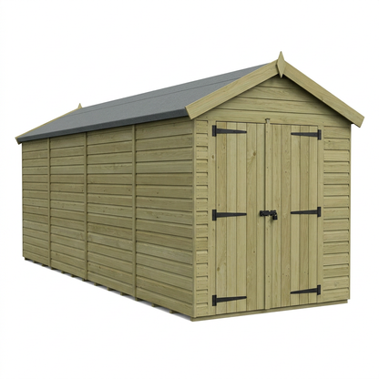 7 x 18 Apex Shed (Double Door, No Windows) - view 3