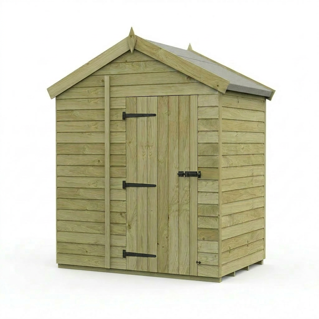 6 x 4 Apex Shed (Single Door, No Windows) - view 4