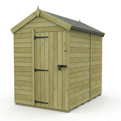 5 x 7 Apex Shed (Single Door, No Windows) - view 4