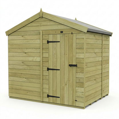 7 x 8 Apex Shed (Single Door, No Windows) - view 4