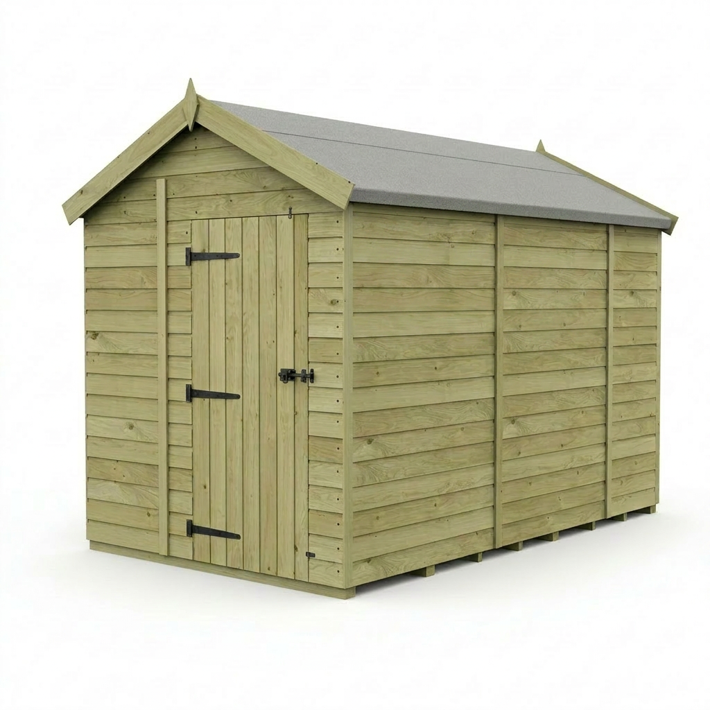 6 x 9 Apex Shed (Single Door, No Windows) - view 4