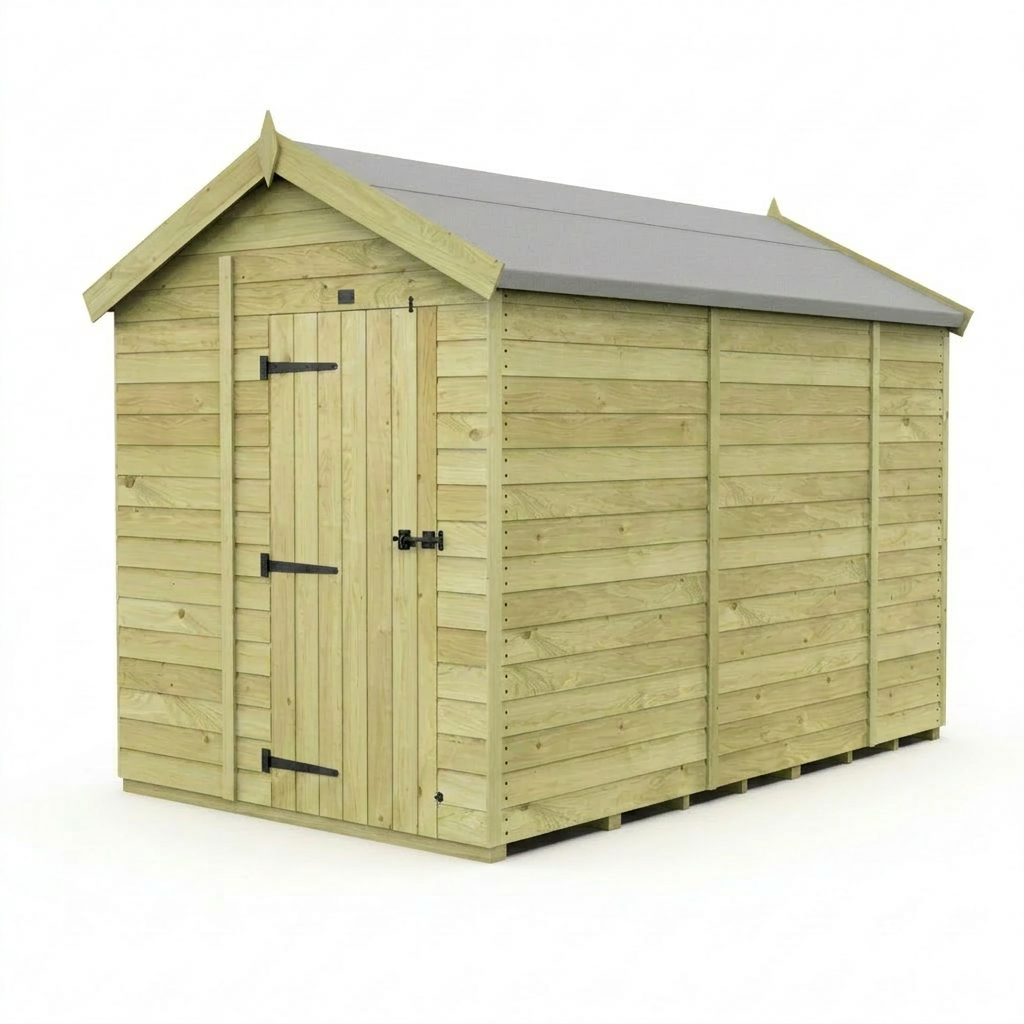 7 x 10 Apex Shed (Single Door, No Windows) - view 4