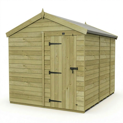 8 x 10 Apex Shed (Single Door, No Windows) - view 4