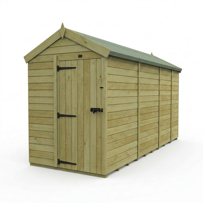 5 x 13 Apex Shed (Single Door, No Windows) - view 4