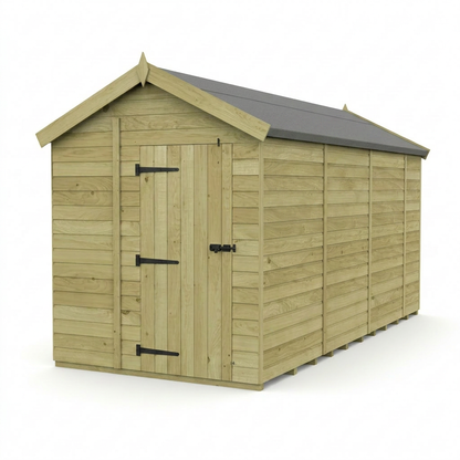 7 x 13 Apex Shed (Single Door, No Windows) - view 6