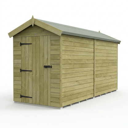 4 x 12 Apex Shed (Single Door, No Windows) - view 4