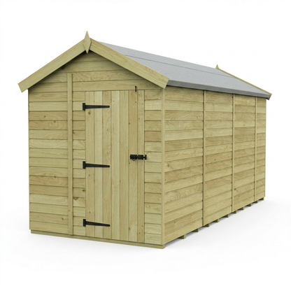 6 x 13 Apex Shed (Single Door, No Windows) - view 5