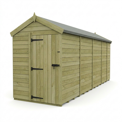 5 x 17 Apex Shed (Single Door, No Windows) - view 4