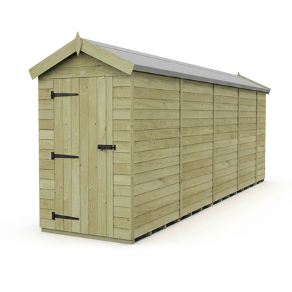 4 x 19 Apex Shed (Single Door, No Windows) - view 5